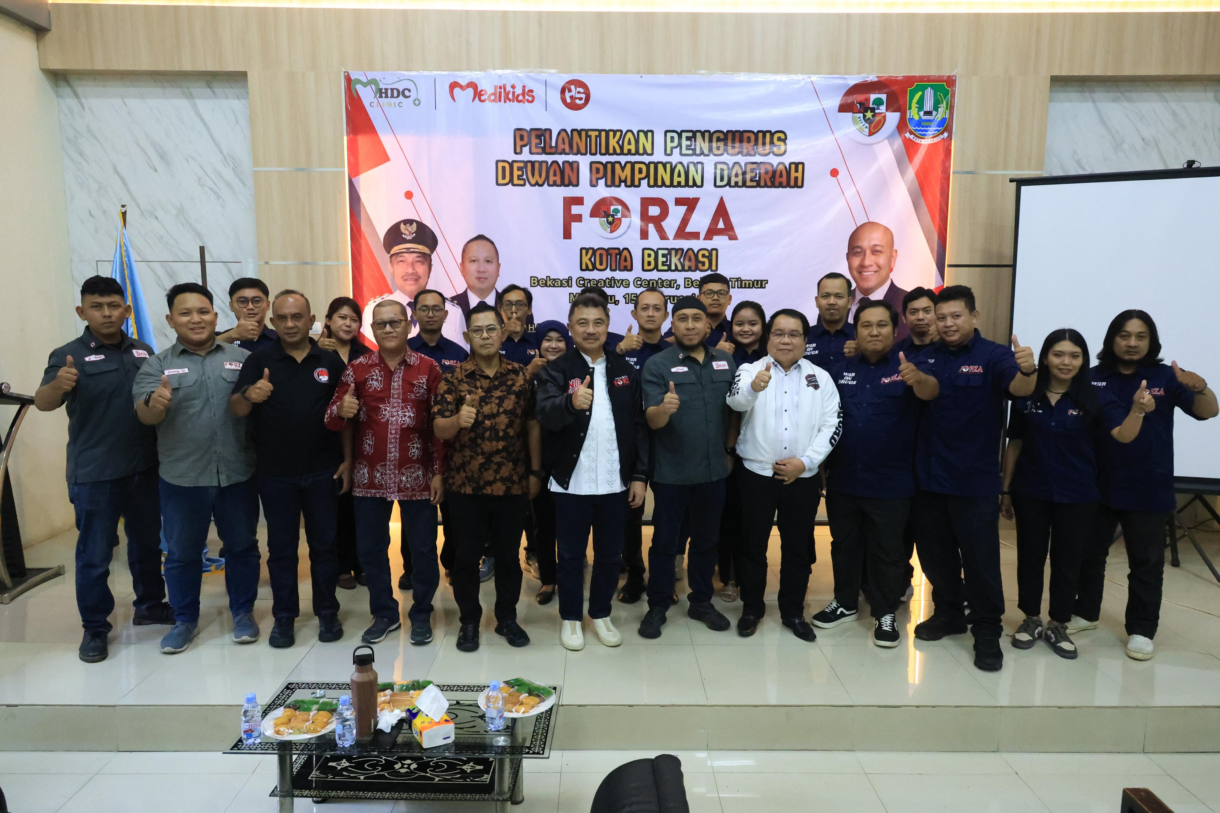 Wakil Wali Kota Bekasi Perkuat Sinergi Bersama Forza Indonesia, Tegaskan Komitmen Kota Bekasi Perangi Penyalahgunaan Napza