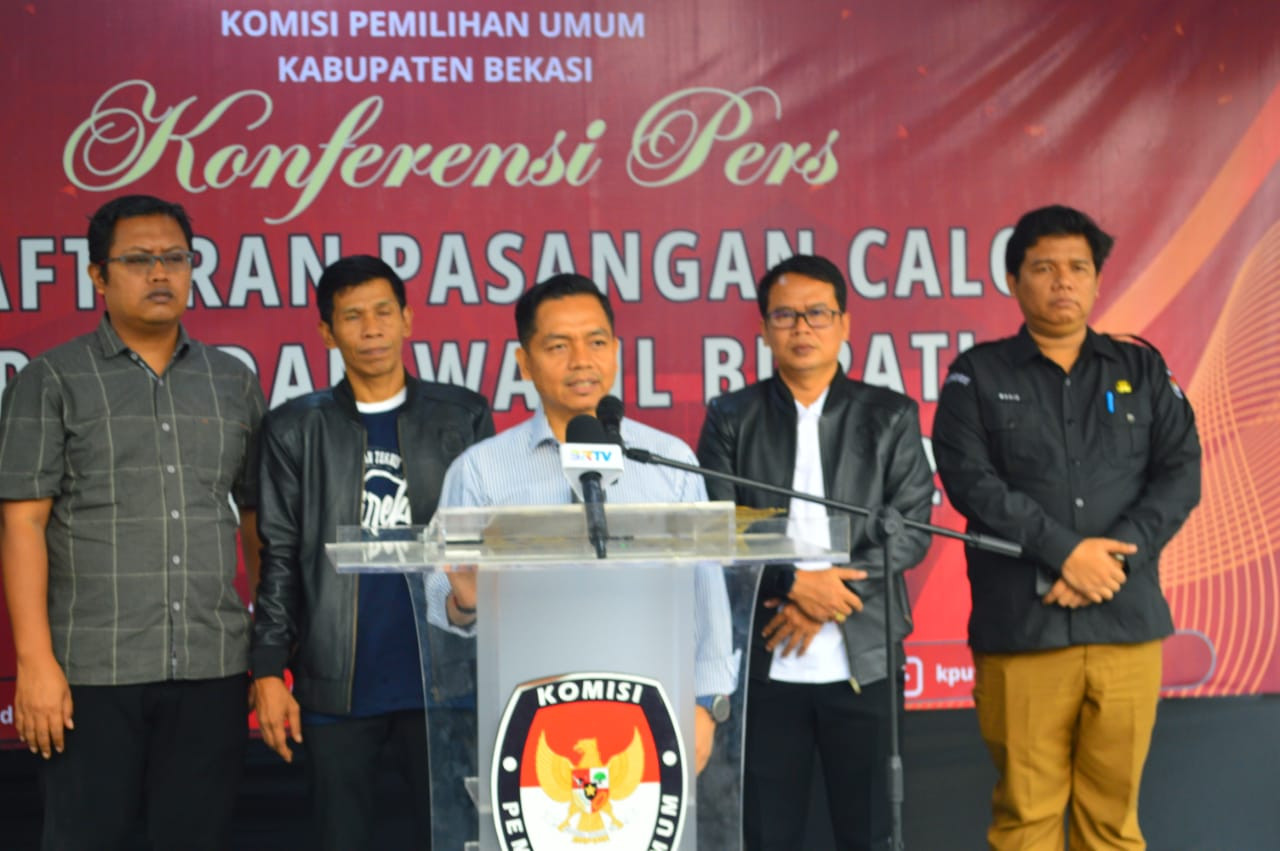 Hari Kedua Pendaftaran Pilkada Kab. Bekasi, Ketua KPUD: Baru Satu Paslon yang Mendaftar
