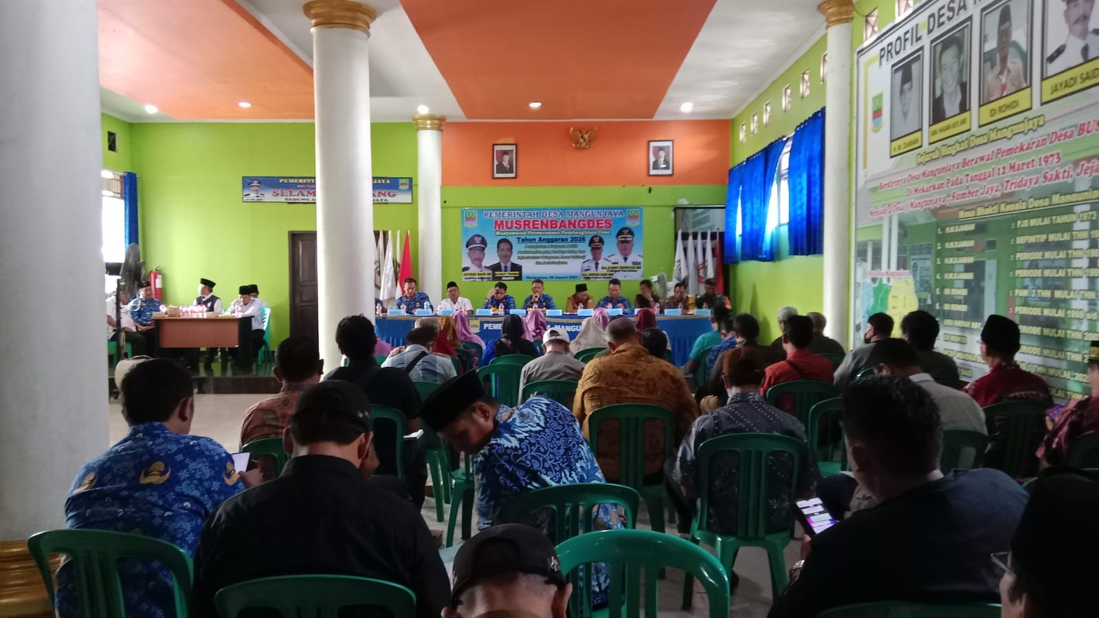 Koramil 01/Tambun Monitoring Pelaksanaan Musrenbang Desa Mangunjaya