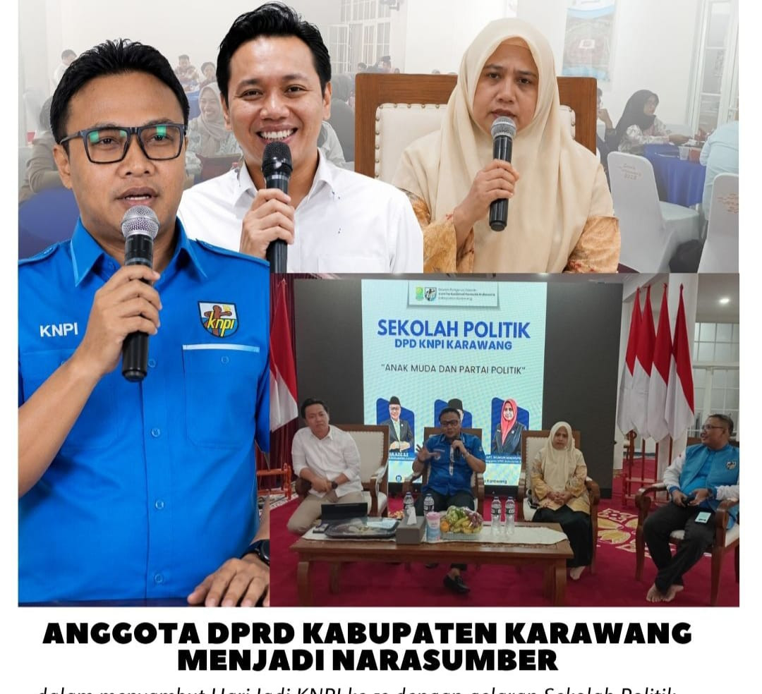 Ketua dan Anggota DPRD Karawang Jadi Narasumber Sekolah Politik KNPI, Dorong Anak Muda Melek Politik dan Siap Jadi Pemimpin Masa Depan