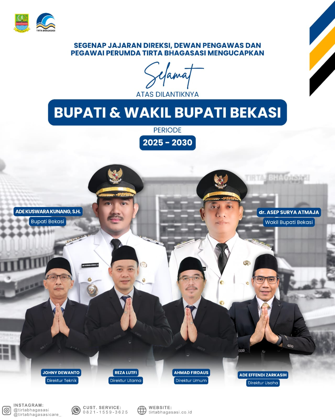 Ucapan Selamat Atas Pelantikan Bupati dan Wakil Bupati