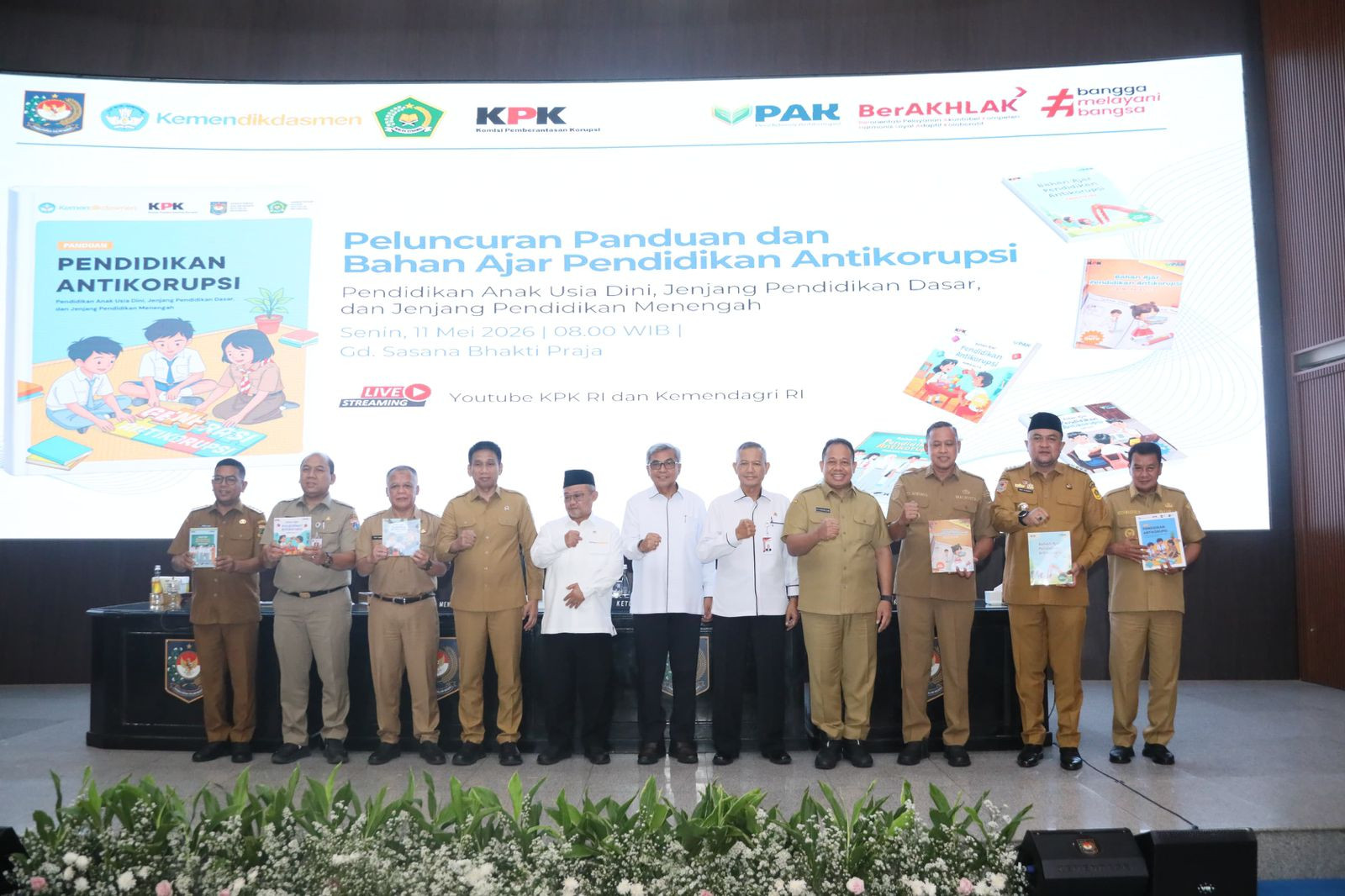 Peluncuran Buku Panduan Pendidikan Antikorupsi Nasional Tri Adhianto Tegaskan Pendidikan Antikorupsi Harus Dimulai Sejak Dini