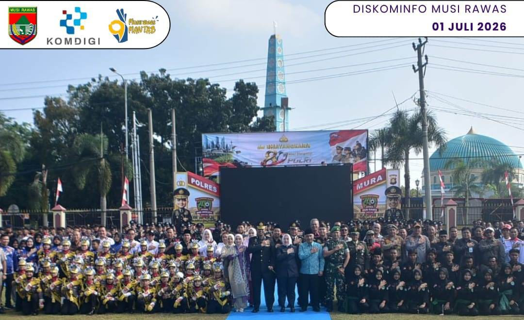 Hari Bhayangkara ke-80, Bupati Musi Rawas Tegaskan Sinergi Pemerintah dan Polri untuk Wujudkan Kamtibmas Kondusif