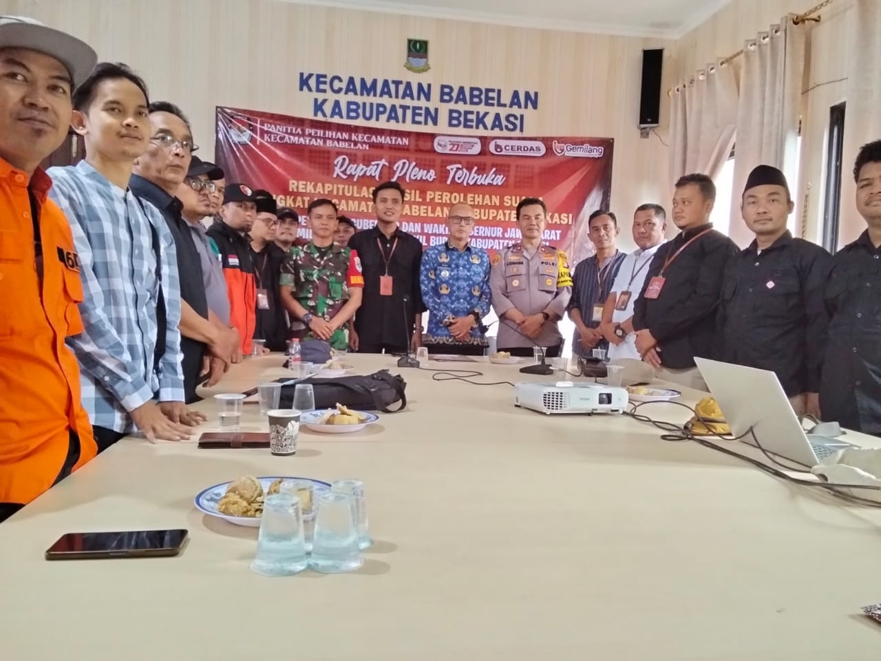 PPK Babelan Gelar Rapat Pleno Terbuka Rekapitulasi Penghitungan Suara Pilkada 2024