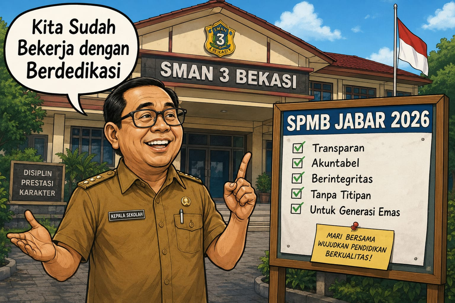 SMAN 3 Bekasi Jalankan Proses SPMB 2026 Penuh Dedikasi