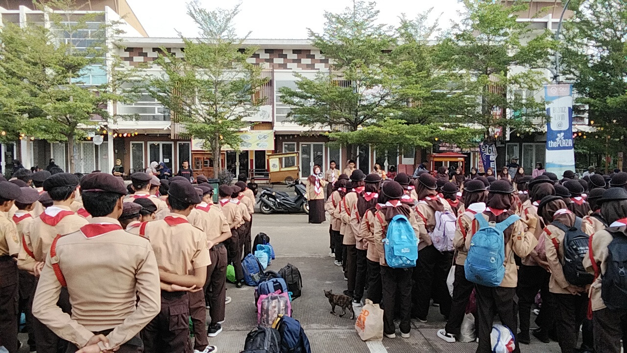 250 Siswa dan Siswi MTS 17 AT Taqwa Kedaung Ikuti Pelantikan Kenaikan Tingkat Penggalang Ramu, Rakit, dan Terap