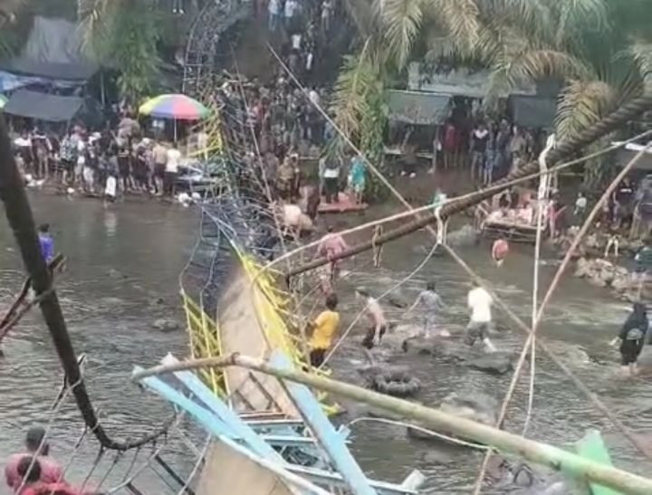 Daftar 8 Korban Luka Parah Akibat Putusnya Jembatan Gantung di Sungai Malus, Lubuklinggau