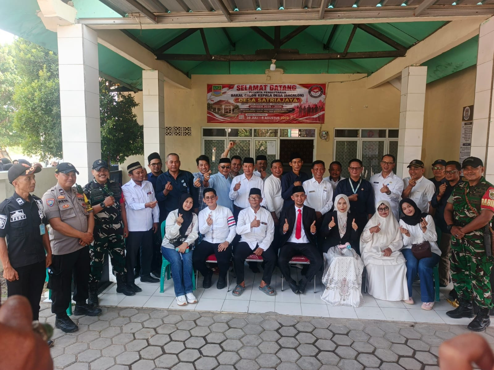 Nyampe Jamaludin Jadi Pendaftar Pertama Pilkades Satriajaya 2026, Usung Semangat Perubahan untuk Desa yang Lebih Maju