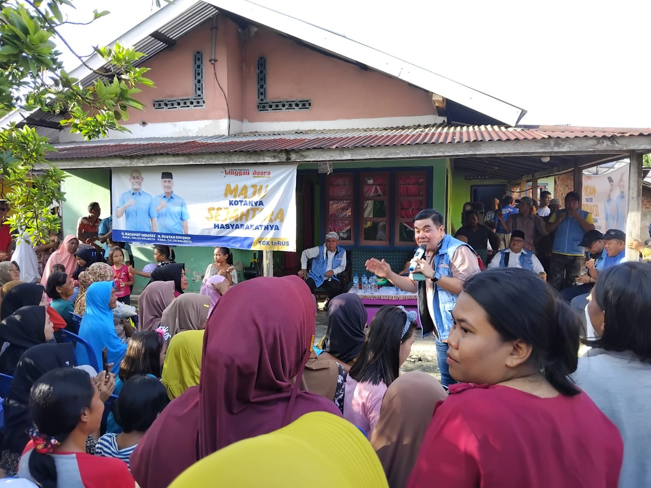 Pasangan Yoppy-Rustam Berkomitmen Prioritaskan Pembangunan di Kelurahan Marga Rejo dan Marga Bakti