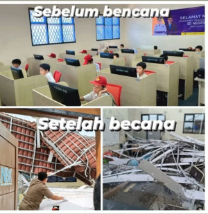Keterbatasan Ruang Kelas Pasca Bencana Tak Surutkan Semangat Belajar, SDN Telajung 04 Terapkan Sistem Hybrid